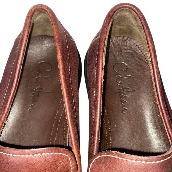 Cole Haan Mens Brown Leather Loafers shoes size 10.5 business pro preppy slip on main image 9